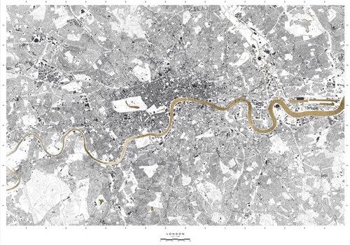 Will Atkins, 24ct Maps - London, The Auction Collective