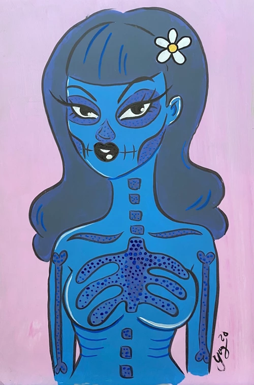 Andrea Young, Skeleton Girl, The Auction Collective