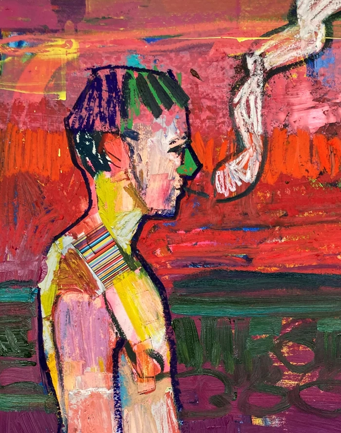 Andrew Salgado Print Auction Neon Bathers