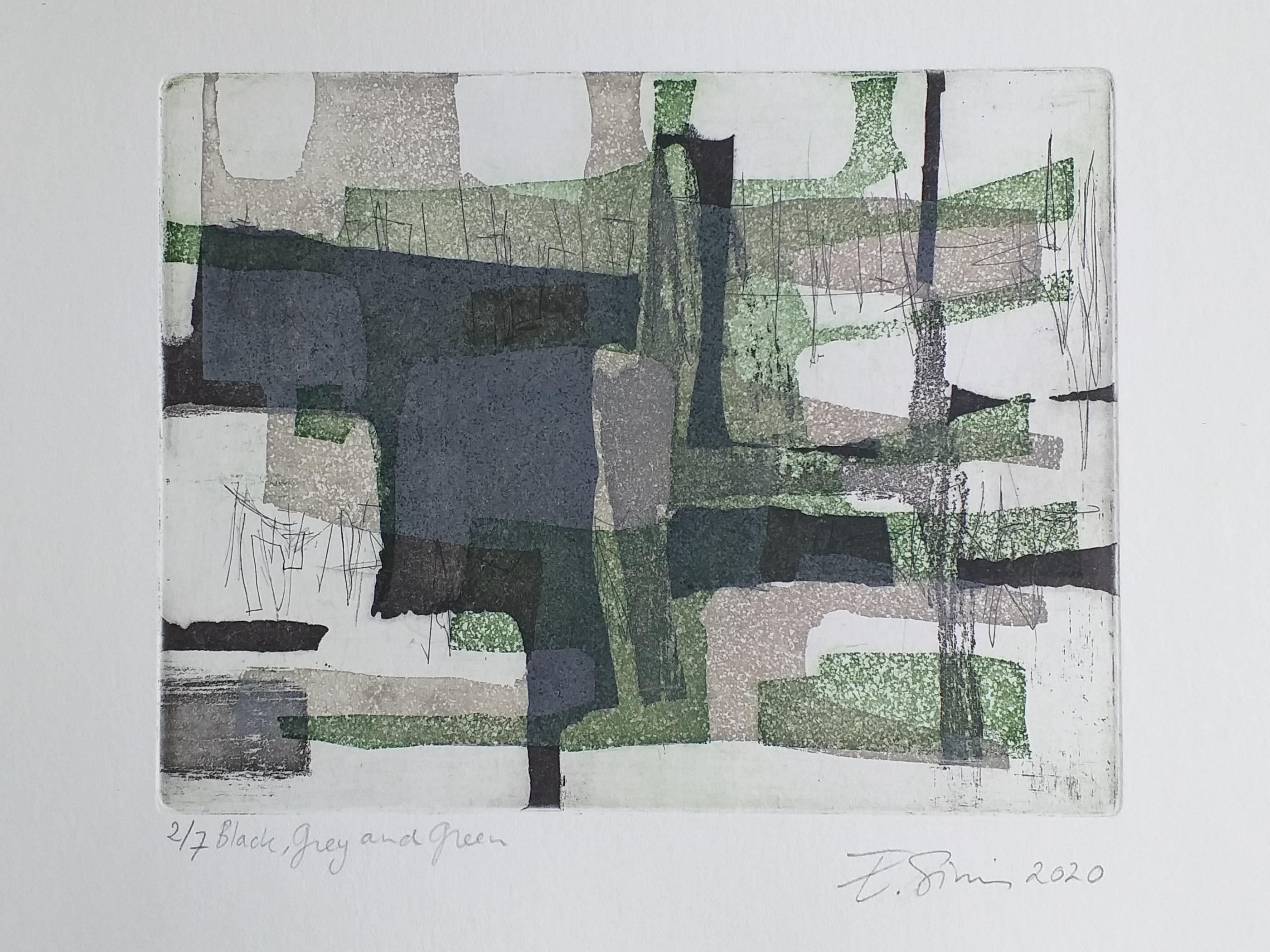 Erna Simis, Black, Grey and Green, The Auction Collective