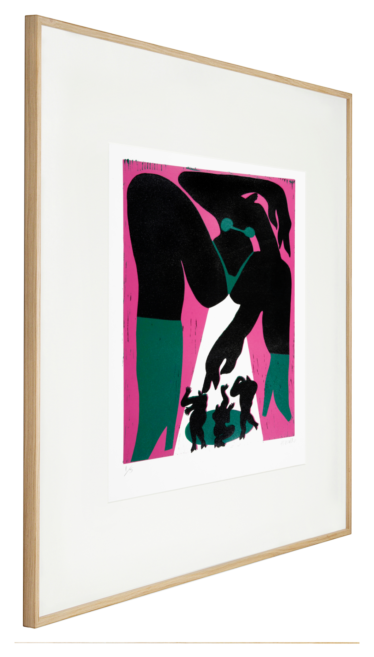 Hayley Wall, Untitled (pink and green), The Auction Collective