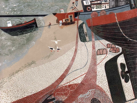 Melvyn Evans The Fishing Boats On Hastings Beach The Auction Collective